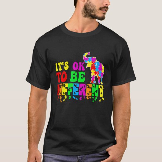 自閉症啓発 少し違っていてもいいんだよ Tシャツ (正面)