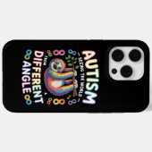自閉症啓発 引用 ユニークな心 虹 Case-Mate iPhoneケース (裏面 (横))