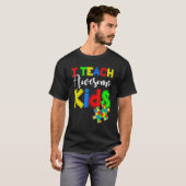 自閉症啓発 特別支援学級担任 S Tシャツ (正面フル)