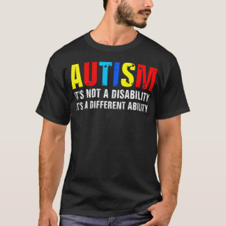自閉症啓発 異なる能力 ニューロダイバーシティ Tシャツ