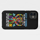 自閉症啓発 私を見つめ続ければ治るかもしれない Case-Mate iPhoneケース (裏面(横))