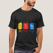 自閉症啓発 科学 周期表 元素 Tシャツ (正面)