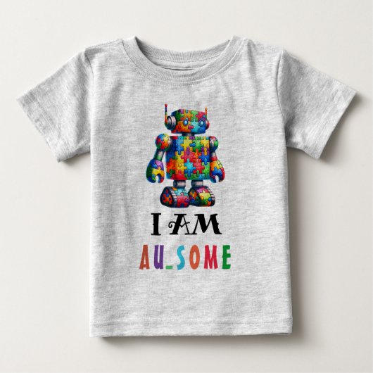 自閉症啓発 自閉症の子供たち ベビーTシャツ (正面)