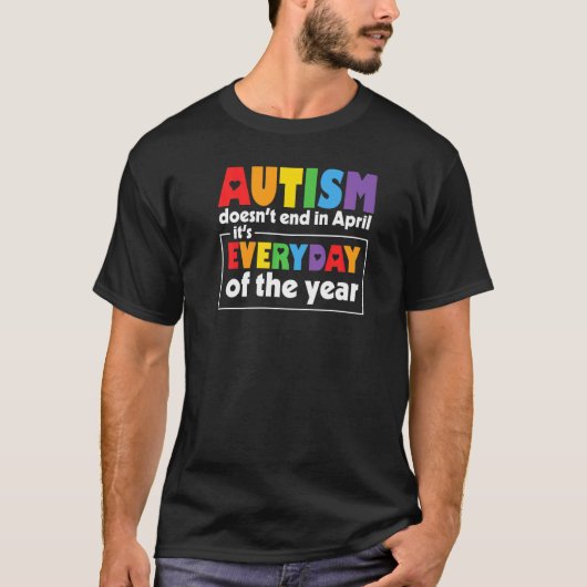 自閉症啓発 自閉症の子供をサポート ママとパパのためのグッズ Tシャツ (正面)