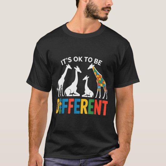 自閉症啓発 自閉症の Tシャツ (正面)