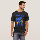 自閉症啓発 違うことはOK ありのまま Tシャツ (正面フル)
