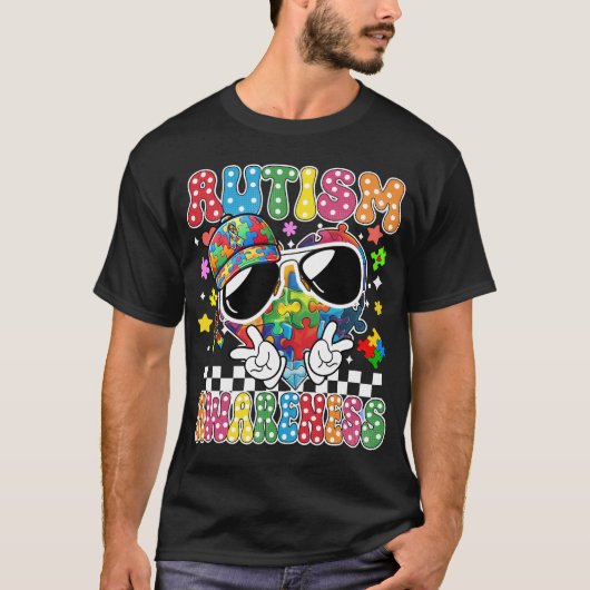 自閉症啓発 (3 Tシャツ (正面)