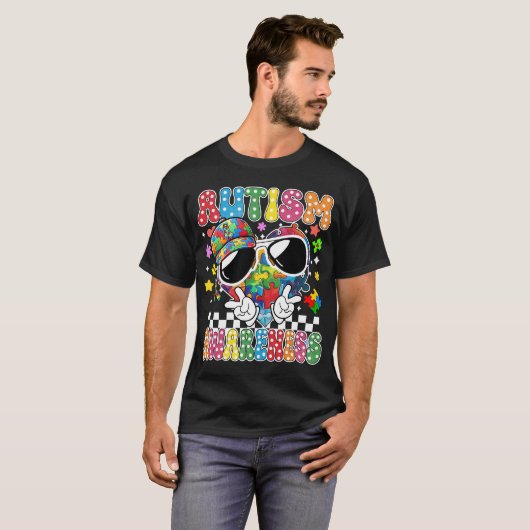自閉症啓発 (3 Tシャツ (正面フル)