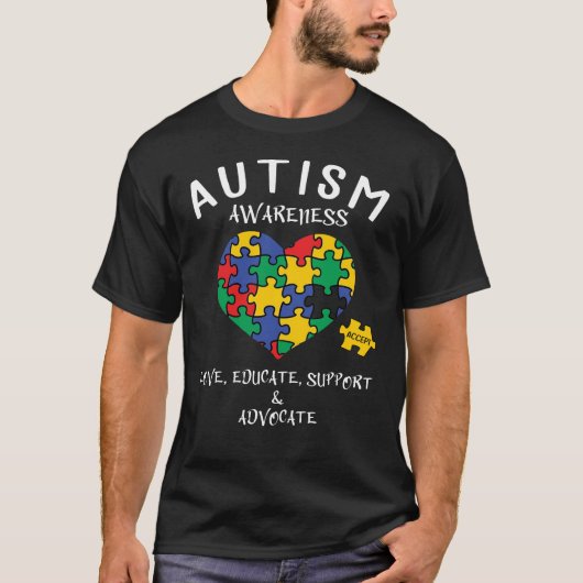 自閉症啓発 Tシャツ (正面)