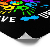 自閉症啓発MAMA自閉症愛Accept ポスター (角)