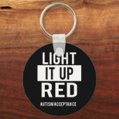 自閉症啓発Month世界自閉症啓発Dayli キーホルダー (正面)