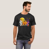 自閉症啓発Tシャツ在庫処分 - 楽しいハロウィー Tシャツ (正面フル)