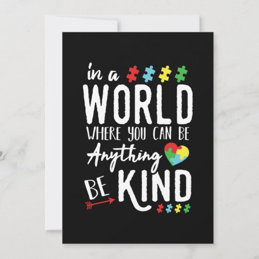 自閉症啓発Tシャツ - 自閉症に優しく セーブザデート (正面)