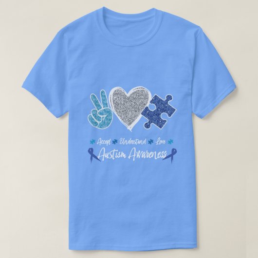 自閉症啓発Tシャツ Tシャツ (デザイン正面)