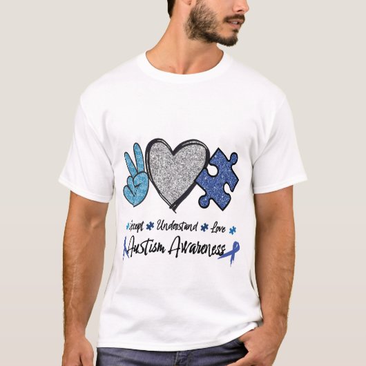 自閉症啓発Tシャツ Tシャツ (正面)