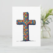 自閉症啓蒙月キリスト宗教イエス シーズンカード (スタンド正面)