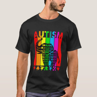 自閉症啓蒙自閉症ゾウ自閉症を支持 Tシャツ