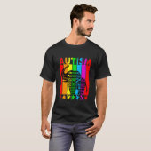 自閉症啓蒙自閉症ゾウ自閉症を支持 Tシャツ (正面フル)
