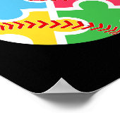 自閉症啓蒙野球 ポスター (角)