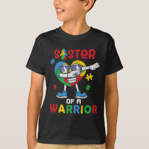 自閉症士族自閉症意識の姉妹 Tシャツ