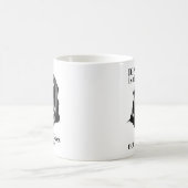 自閉症声問題 | B&W文字スクリームデザイン コーヒーマグカップ (中央)