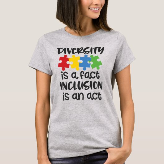 自閉症女性基本Tシャツ Tシャツ (正面)