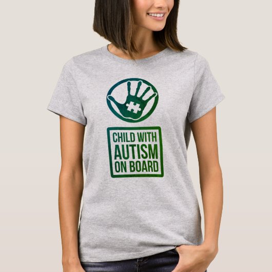自閉症女性基本Tシャツ Tシャツ (正面)