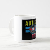 自閉症子供の白325 mlクラシックで白いMug* コーヒーマグカップ (正面左)