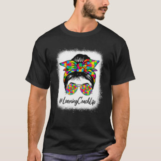 自閉症学を支持する乱雑なパン監督 Tシャツ
