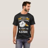 自閉症孫自閉症啓発男性女性グランパ Tシャツ (正面フル)