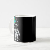 自閉症宇宙飛行士パズル風船かわいいasd啓発 コーヒーマグカップ (正面左)