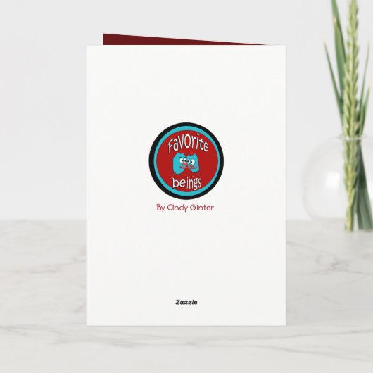 自閉症寄付金のクリスマスカードのピークなし シーズンカード (裏面)