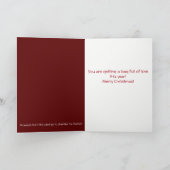 自閉症寄付金のクリスマスカードのピークなし シーズンカード (内部)