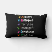 自閉症対応やさしさシャツ常ユニーク藤太 ランバークッション (裏面)