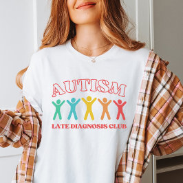 自閉症後診断クラブおもしろい神経多様性 Tシャツ
