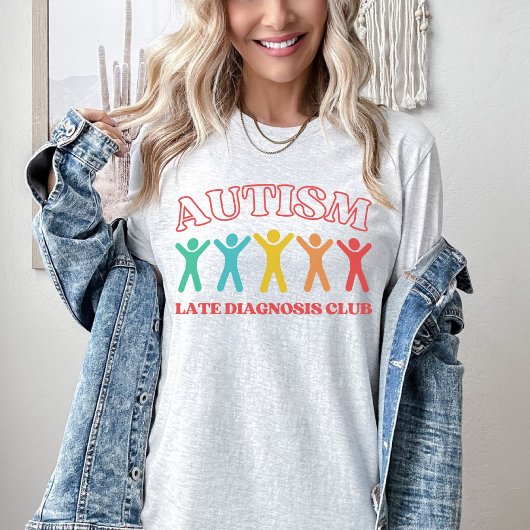 自閉症後診断クラブおもしろい神経多様性 Tシャツ