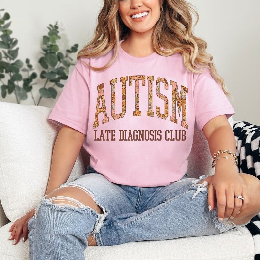 自閉症後診断クラブおもしろい神経多様性 Tシャツ