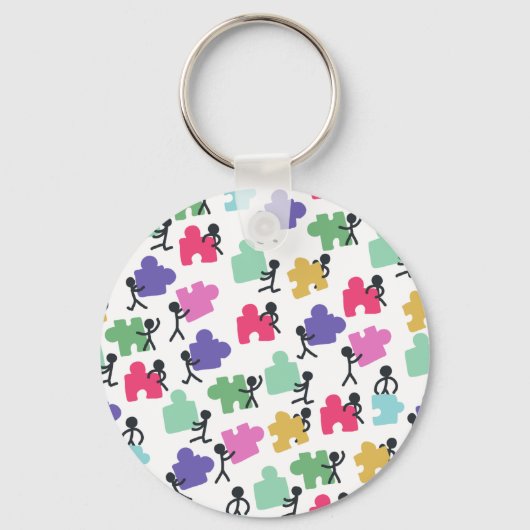 自閉症患者 キーホルダー (正面)