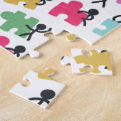 自閉症患者 ジグソーパズル (側面)