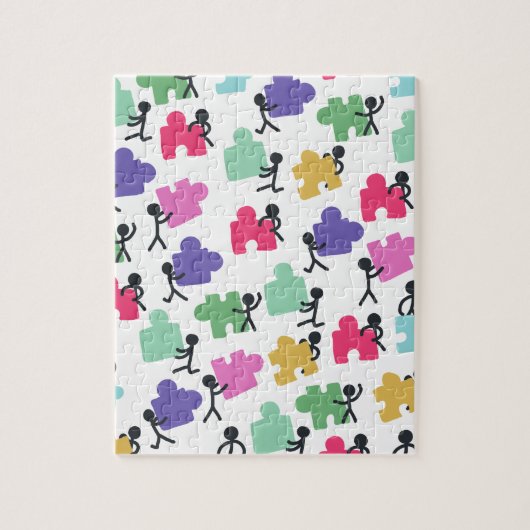 自閉症患者 ジグソーパズル (縦)