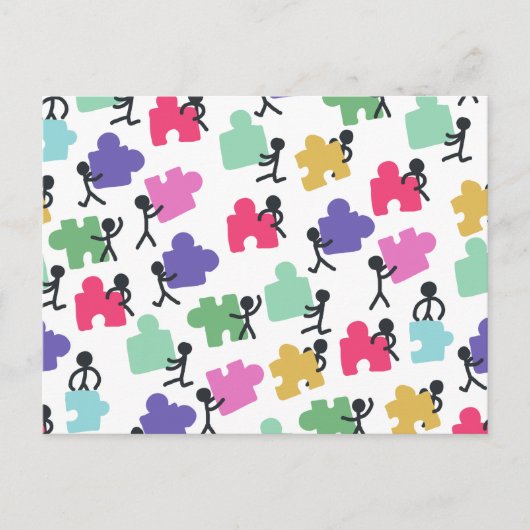 自閉症患者 ポストカード (正面)
