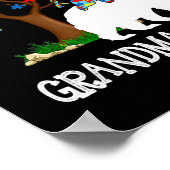 自閉症意識おばあちゃんが自閉症を支持 ポスター (角)