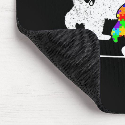 自閉症意識おばあちゃんが自閉症Aduをサポート マウスパッド (コーナー)