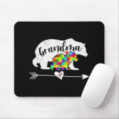 自閉症意識おばあちゃんが自閉症Aduをサポート マウスパッド (マウス)