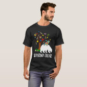 自閉症意識おばあちゃんが自閉症Aduをサポート Tシャツ (正面フル)