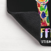 自閉症意識かわいいキリン動物そのOk マウスパッド (コーナー)