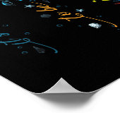 自閉症意識かわいい亀の動物大丈夫 ポスター (角)