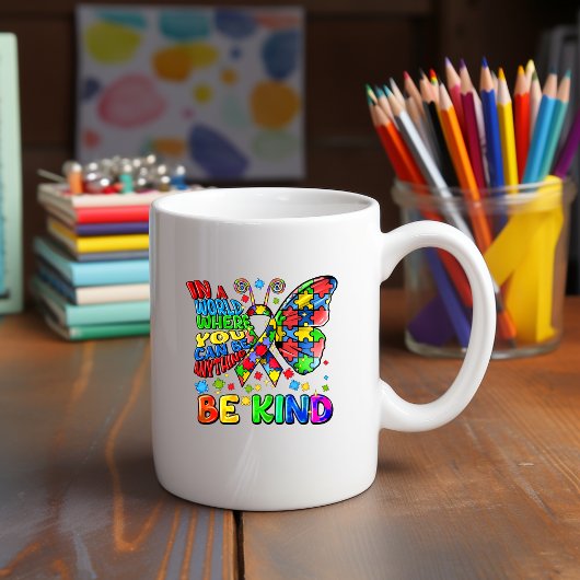 自閉症意識が優しいマグカップ コーヒーマグカップ