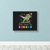 自閉症意識が愛の恐竜を理解 キャンバスプリント (インサイチュ (ウッドフロア))