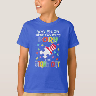 自閉症意識が目立つキャンペーン Tシャツ